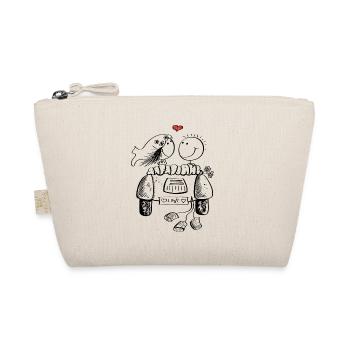 Couple de mariage lune de miel avec coeur et voiture - Trousse biologique - nature - Devant