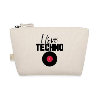 J'adore la techno - Trousse biologique - nature - Devant