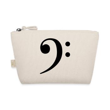 Bass Clef Music Bass - Organic Pouch - nature - Front