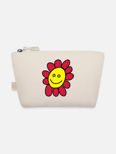 Ich bin eine Blume - Bio-Täschchen - Natur - Vorne