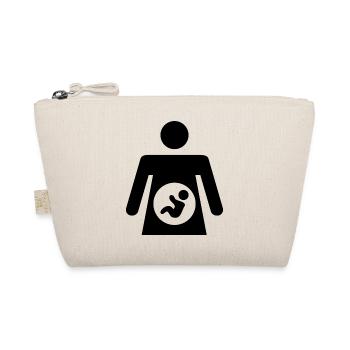 Pregnant - gift idea for expectant mothers - Organic Pouch - nature - Front