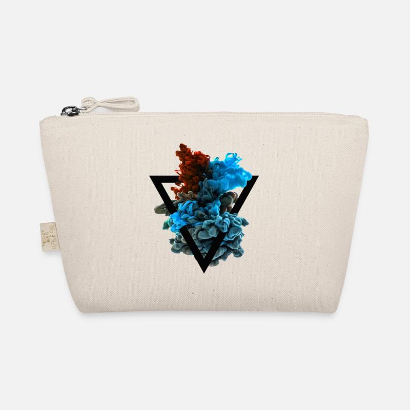 Color Cloud Colored Colorful Triangle Hipster T-Shirt Organic Pouch