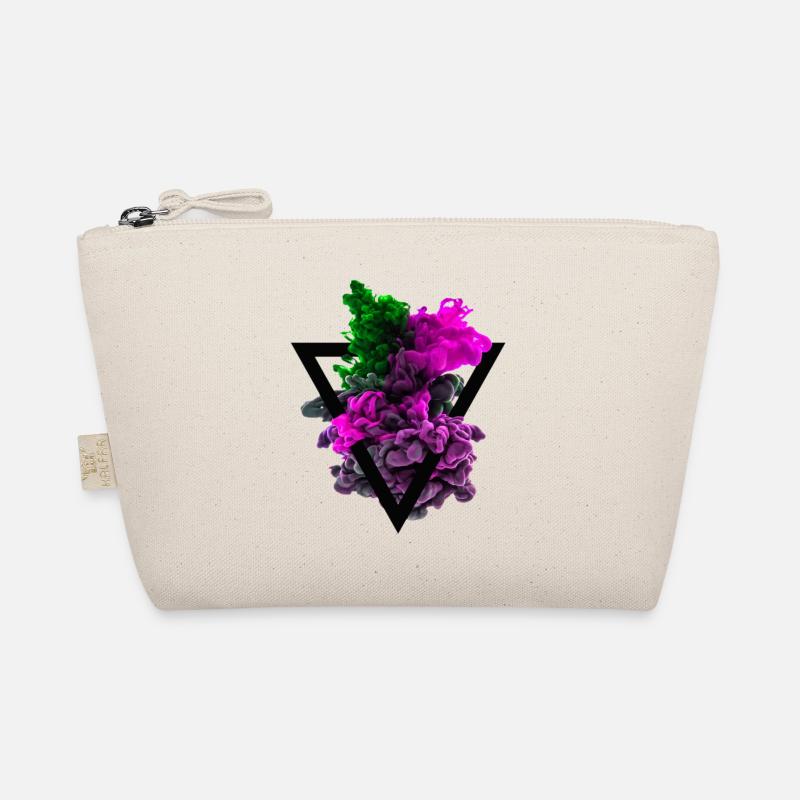 T-shirt couleur hipster Triangle coloré de couleur - Trousse biologique - nature
