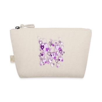 hearts - Organic Pouch - nature - Front