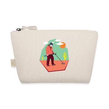 Sondler in the desert on a treasure hunt with a probe - Organic Pouch - nature - Front