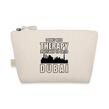 THERAPY DUBAI Funny Holiday Gift - Organic Pouch - nature - Front