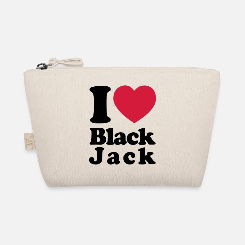 i love black jack Organic Pouch