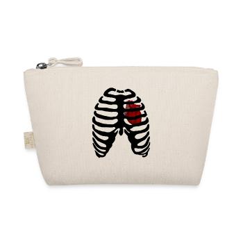 Rib cage Heart - Bio-Täschchen - Natur - Vorne