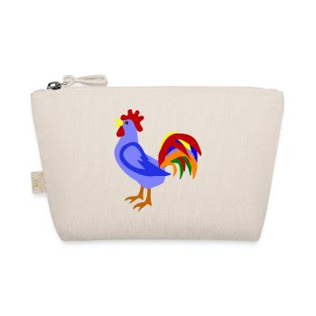 Colorful rooster in art design - Organic Pouch - nature - Front