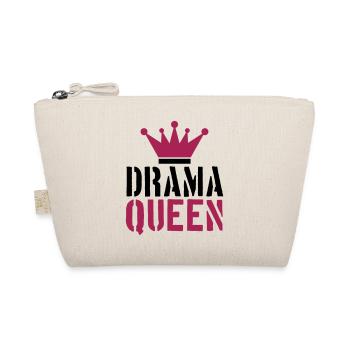 stamp drama queen cool woman princess female - Organic Pouch - nature - Front