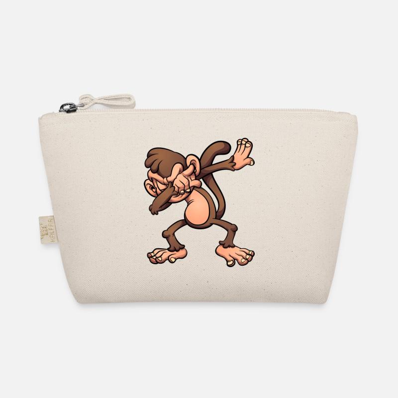 Affe Finger Finger Dummer Cartoon-Stil - Bio-Täschchen - Natur