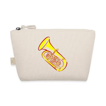 Tuba music in neon colors - Organic Pouch - nature - Front