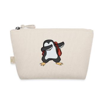 Pinguin Schule - Bio-Täschchen - Natur - Vorne