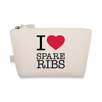 I LOVE SPARE RIBS - Organic Pouch - nature - Front