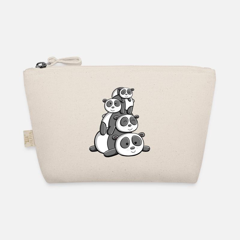 Kawaii Panda Bären I Manga Anime Pandas Geschenke - Bio-Täschchen - Natur