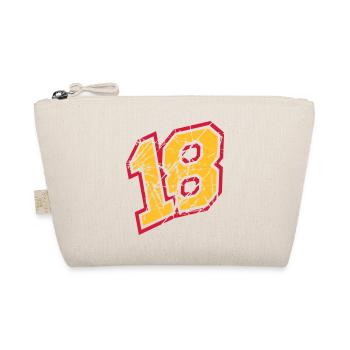 18 colorful scratches cracks party number eighteen full year - Organic Pouch - nature - Front