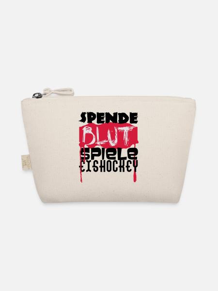 Spende Blut - Spiel Eishockey - Bio-Täschchen - Natur - Vorne