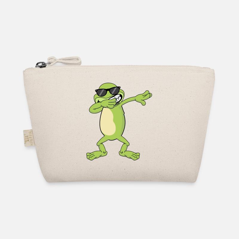 Frosch Dabbing Dab Geschenk - Bio-Täschchen - Natur
