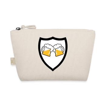 Bier Emblem 3c - Bio-Täschchen - Natur - Vorne