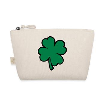 shamrock four-leaf clover irland - Organic Pouch - nature - Front