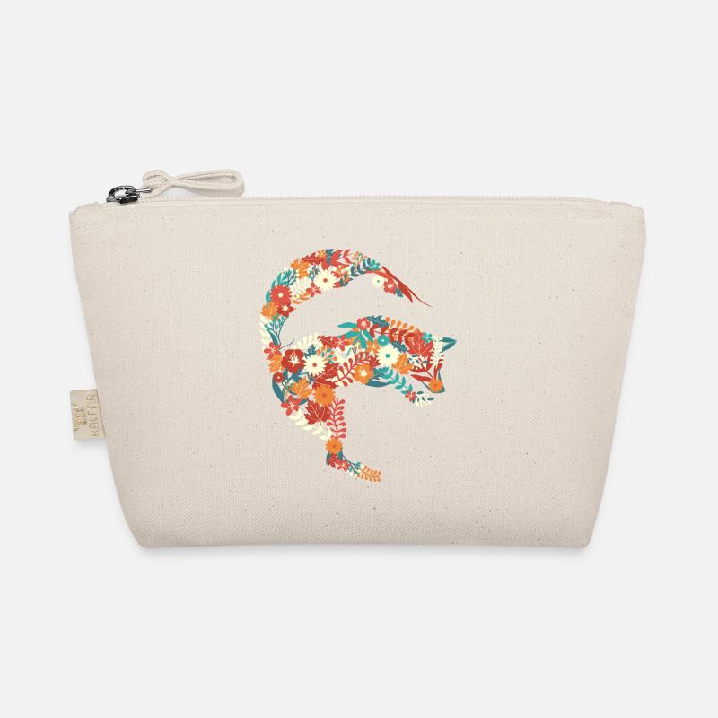 Jumping Flower Fox Flowers Jumping Fox Gift Organic Pouch