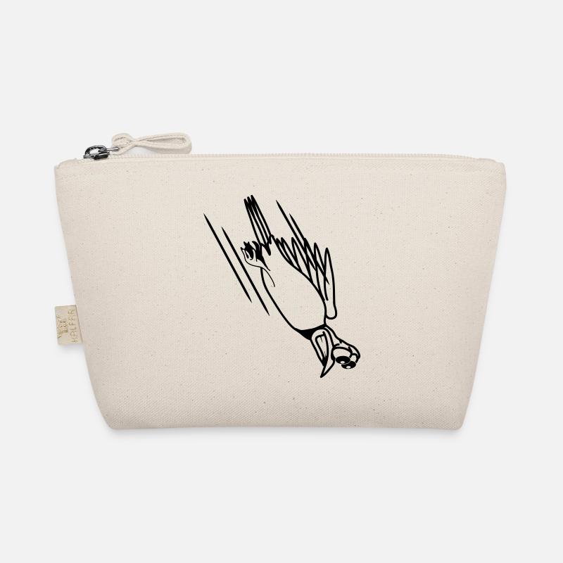 funny bird crash cool funny comic Organic Pouch
