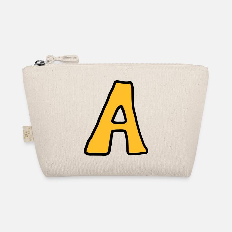 Letter A comic cartoon Organic Pouch