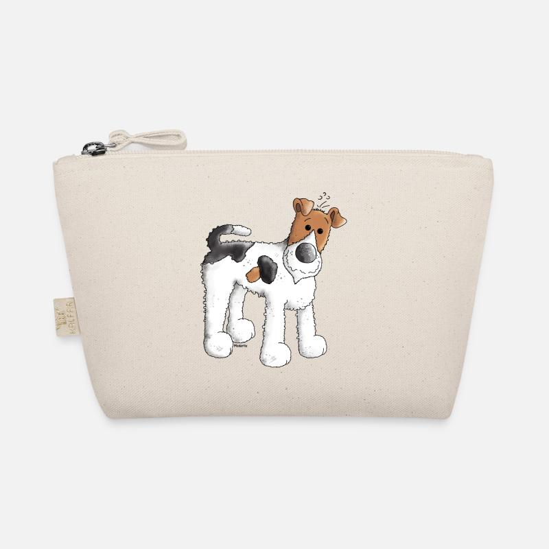 Foxterrier - Fox Terrier - Hund - Bio-Täschchen - Natur