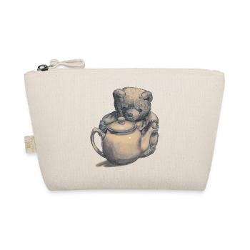 Ours en peluche avec théière - Trousse biologique - nature - Devant