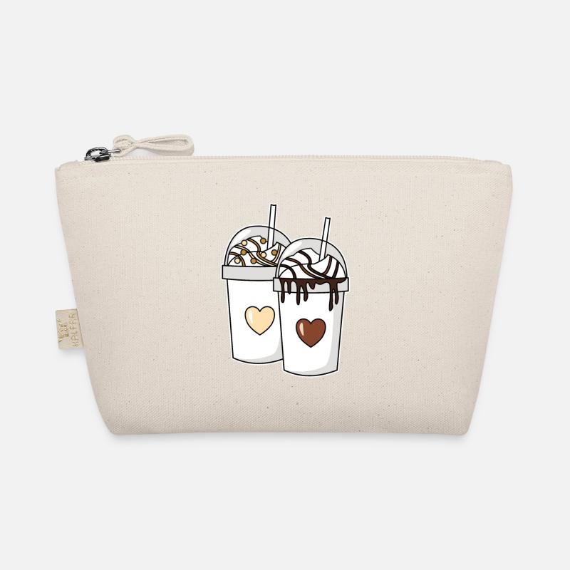 Couple de milkshake chocolat vanille Trousse biologique