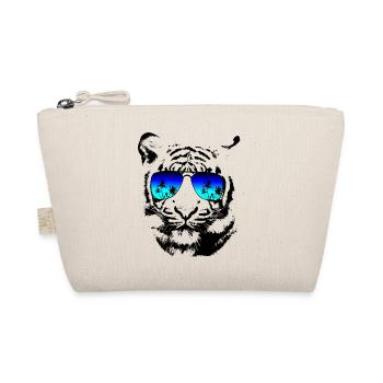 Urlaub Tiger mit Sonnenbrille Sommer - Bio-Täschchen - Natur - Vorne
