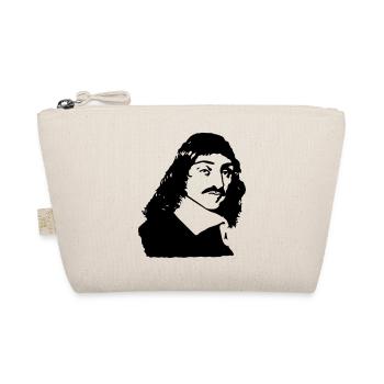 French philosopher Descartes bust drawing - Organic Pouch - nature - Front