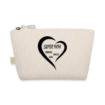 super papa fête des pères formidable génial - Organic Pouch - nature - Front