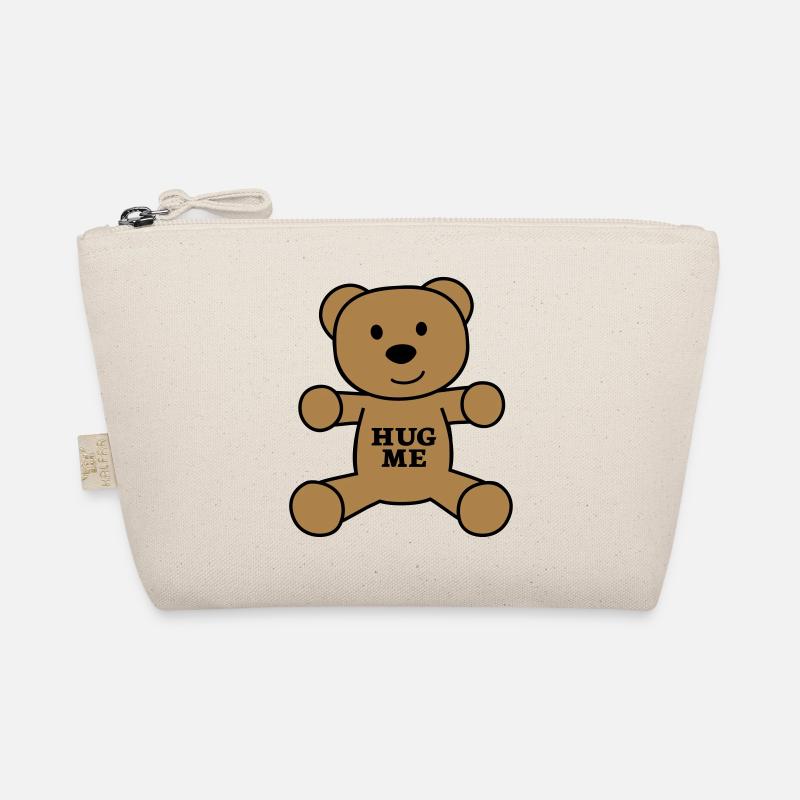 Teddybär Hug me - Bio-Täschchen - Natur