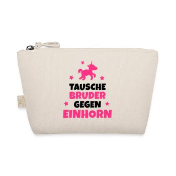 Tausche Bruder gegen Einhorn - Bio-Täschchen - Natur - Vorne