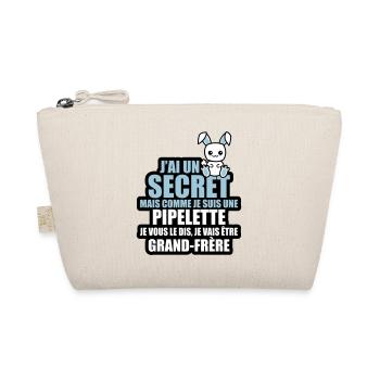 j'ai un secret je vais être grand-frère - Trousse biologique - nature - Devant