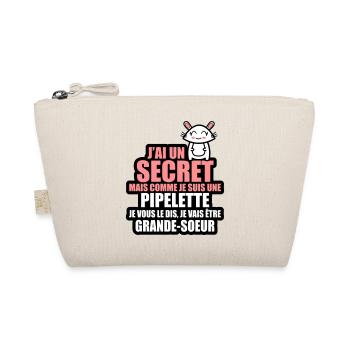 j'ai un secret je vais être grande-soeur - Trousse biologique - nature - Devant