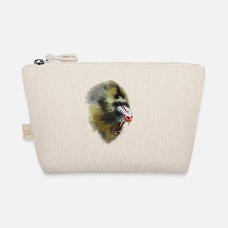 Mandrill - Bio-Täschchen - Natur