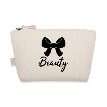 beauty schoenheit beast biest schleife haarband sc - Bio-Täschchen - Natur - Vorne