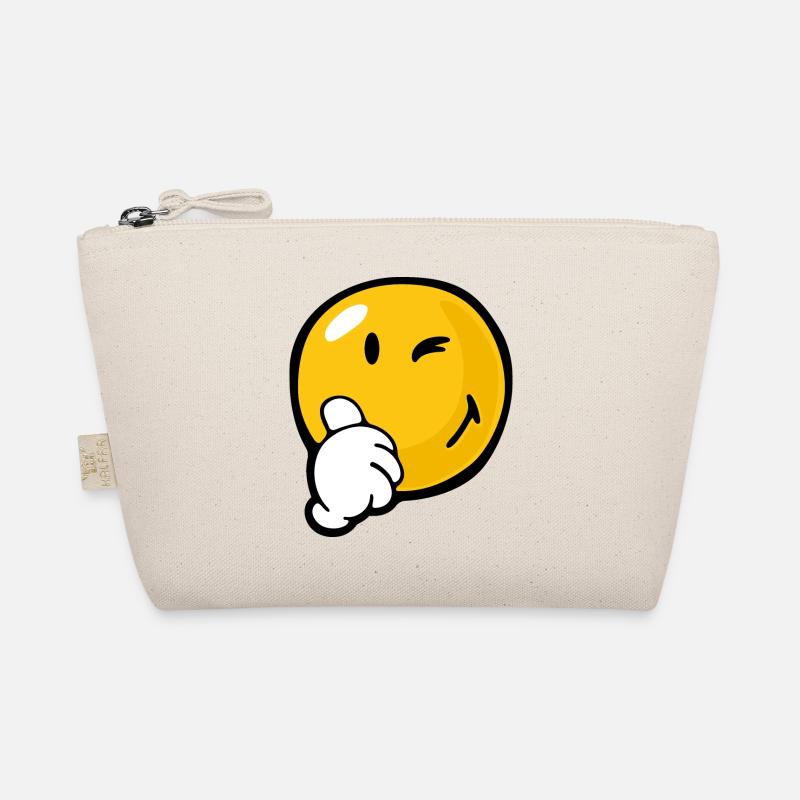 Smiley Certaint - Bio-Täschchen - Natur