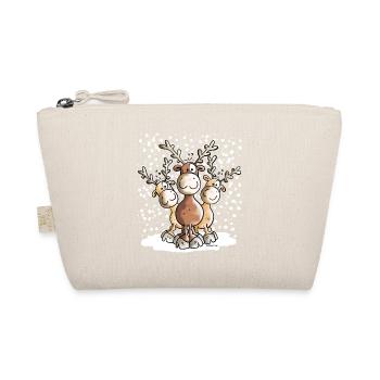 Elks in the snow - Organic Pouch - nature - Front