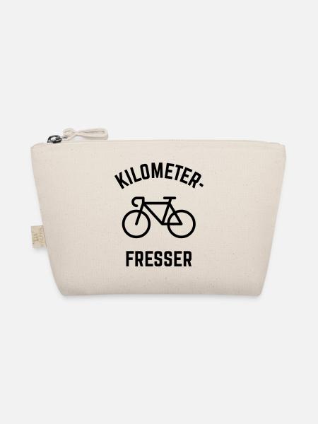 Kilometerfresser (Rennrad Fahren / Radrennen) - Bio-Täschchen - Natur