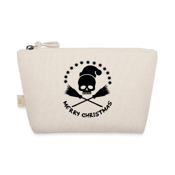 Christmas / Weihnacht / Skull / Nikolaus - Bio-Täschchen - Natur - Vorne