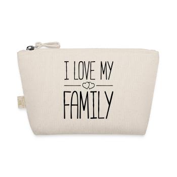 i love my family - Bio-Täschchen - Natur - Vorne