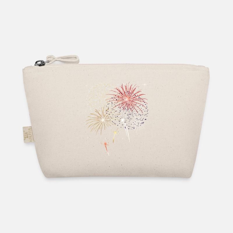 Silvester. Beautiful firework with stars. Organic Pouch