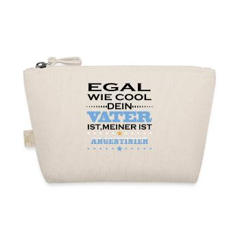 Egal wie cool vater geschenk Argentinien - Bio-Täschchen - Natur - Vorne