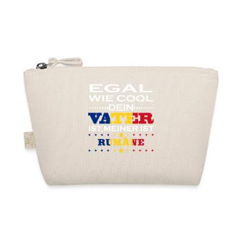 Egal wie cool vater geschenk ist Rumänien - Bio-Täschchen - Natur - Vorne