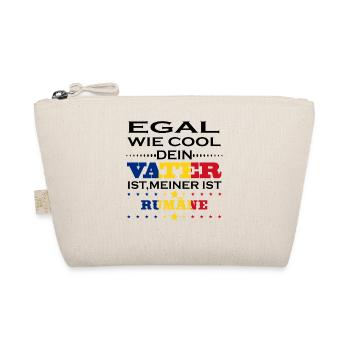 Egal wie cool vater geschenk Rumänien - Bio-Täschchen - Natur - Vorne