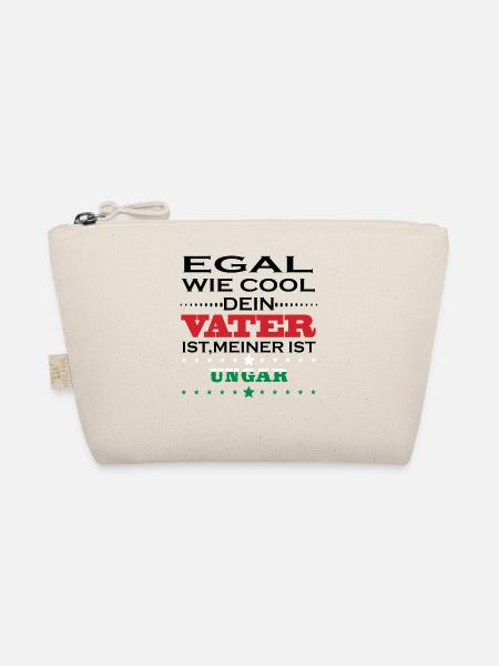 Egal wie cool vater geschenk Ungarn - Bio-Täschchen - Natur
