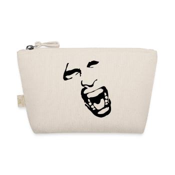 Crying face / Pain / Gesicht / Schmerz - Bio-Täschchen - Natur - Vorne